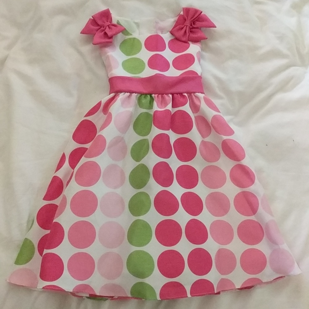 Polka dot toddler dress